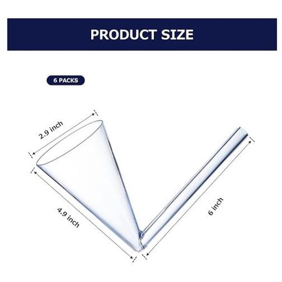 NIB The Wine Savant Set of 6 Champagne Shooters Bachelorette Champs Bong - Picture 3 of 11